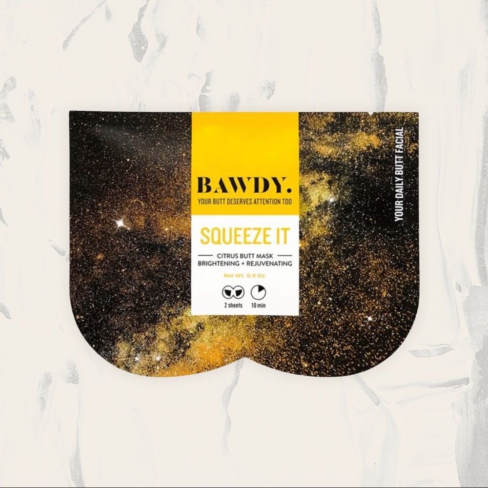 Bawdy Squeeze It – Brightening Rejuvenating Citrus Butt Mask Two Sheets
